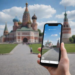 Design an interactive mobile application, utilizing augmented reality to provide virtual tours through significant historical sites in beautiful Russia