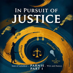 A high-resolution cover design for a novel titled 'In Pursuit of Justice - Tales of Lawyer Ramachandra Shastry' Part-1