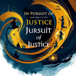 A high-resolution cover design for a novel titled 'In Pursuit of Justice - Tales of Lawyer Ramachandra Shastry' Part-1