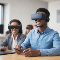 Create an innovative online platform for remote learning using virtual reality