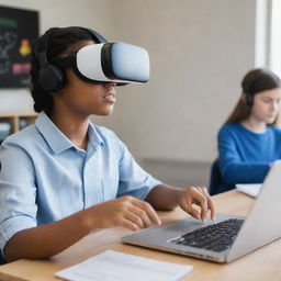 Create an innovative online platform for remote learning using virtual reality