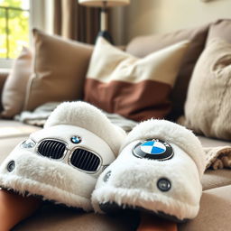A cozy indoor scene featuring a person's feet resting comfortably on a sofa in their home
