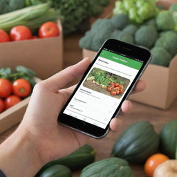 Design a thoughtful smartphone application that connects consumers with local farmers for purchasing fresh, organic produce directly