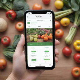 Design a thoughtful smartphone application that connects consumers with local farmers for purchasing fresh, organic produce directly