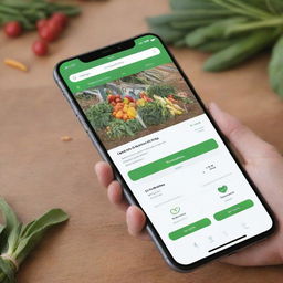 Design a thoughtful smartphone application that connects consumers with local farmers for purchasing fresh, organic produce directly