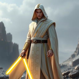 A Star Wars Jedi Sentinel standing confidently in a dynamic pose