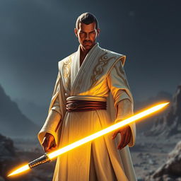 A Star Wars Jedi Sentinel standing confidently in a dynamic pose