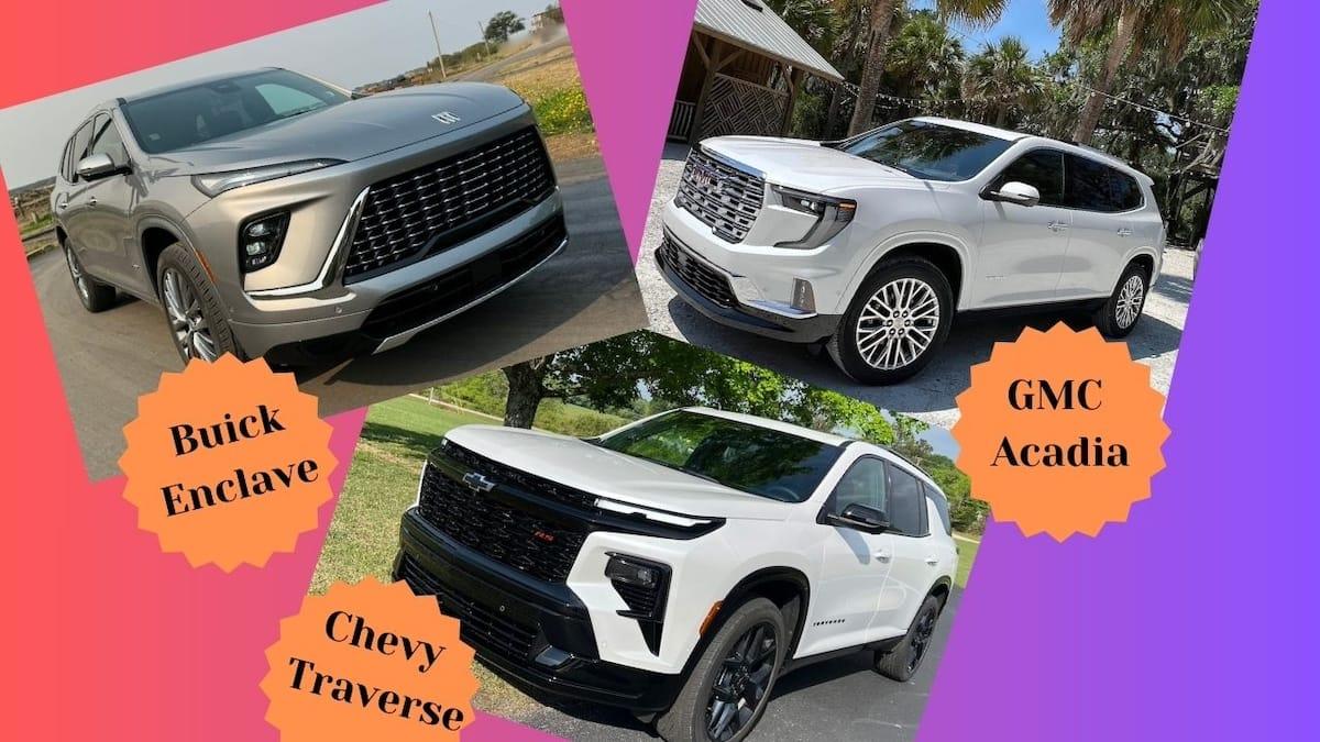 Take this quiz and discover whether the 2025 Buick Enclave, 2024 Chevrolet Traverse, or the 2024 GMC Acadia fits your family's lifestyle best!