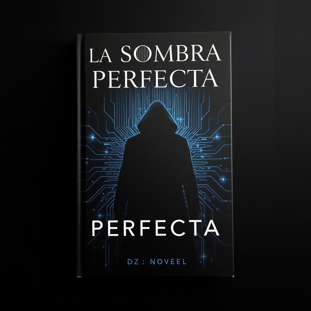 A captivating book cover for the novel 'La Sombra Perfecta'