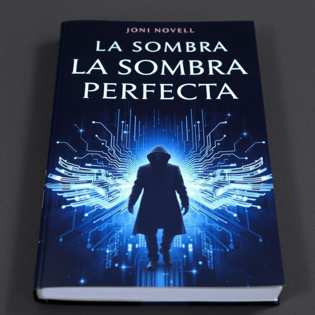 A captivating book cover for the novel 'La Sombra Perfecta'