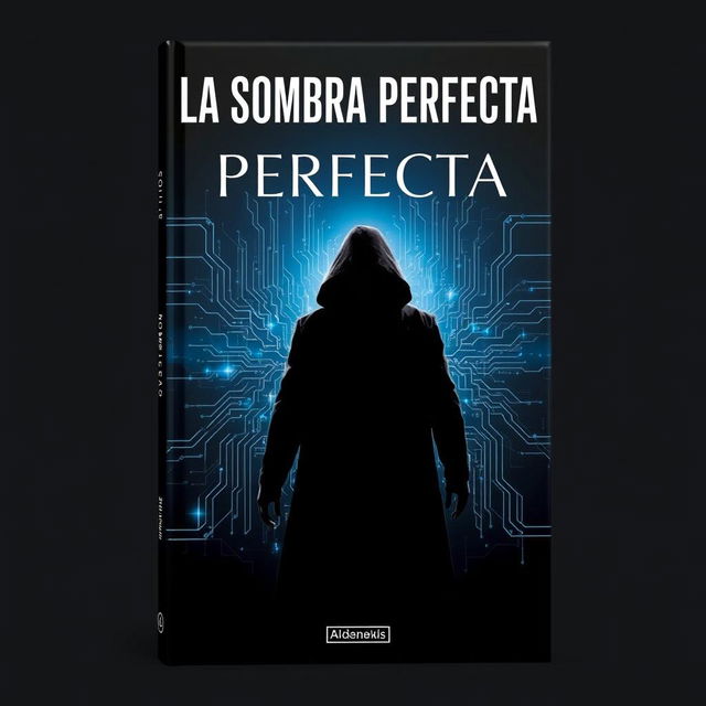 A stylish and modern book cover for 'La Sombra Perfecta'