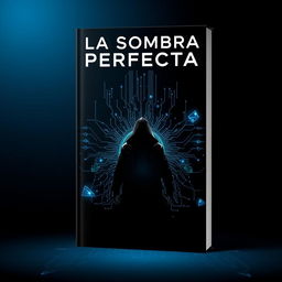 A stylish and modern book cover for 'La Sombra Perfecta'