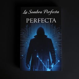 A stylish and modern book cover for 'La Sombra Perfecta'