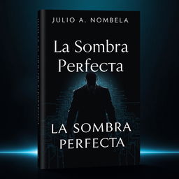 A modern and elegant book cover for 'La Sombra Perfecta' by Julio A