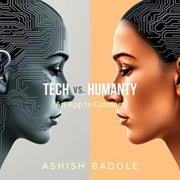 A close-up book cover design featuring two human faces in profile facing each other