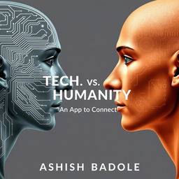A close-up book cover design featuring two human faces in profile facing each other
