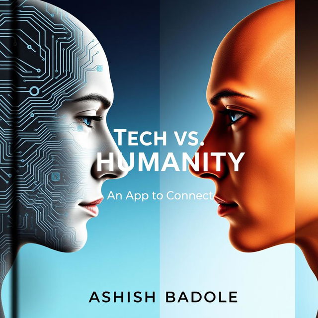 A close-up book cover design featuring two human faces in profile facing each other