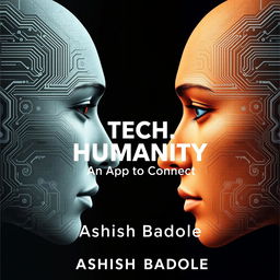A close-up book cover design featuring two human faces in profile facing each other