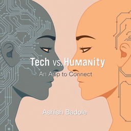A close-up illustration of two human faces in profile, each facing one another