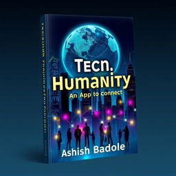 A striking book cover design featuring a futuristic cityscape composed of towering skyscrapers intertwined with flowing digital code, symbolizing the blend of technology and urban life