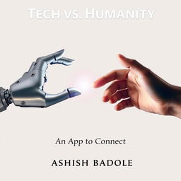 A striking book cover design showcasing two hands reaching toward each other from opposite sides