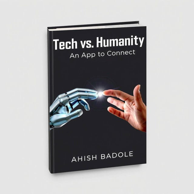 A striking book cover design showcasing two hands reaching toward each other from opposite sides