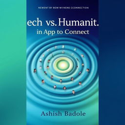 A visually engaging book cover design featuring small concentric circles emanating from a single glowing point at the center, symbolizing the ripple effect of connections