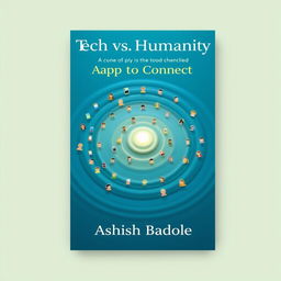 A visually engaging book cover design featuring small concentric circles emanating from a single glowing point at the center, symbolizing the ripple effect of connections