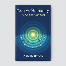 A visually engaging book cover design featuring small concentric circles emanating from a single glowing point at the center, symbolizing the ripple effect of connections