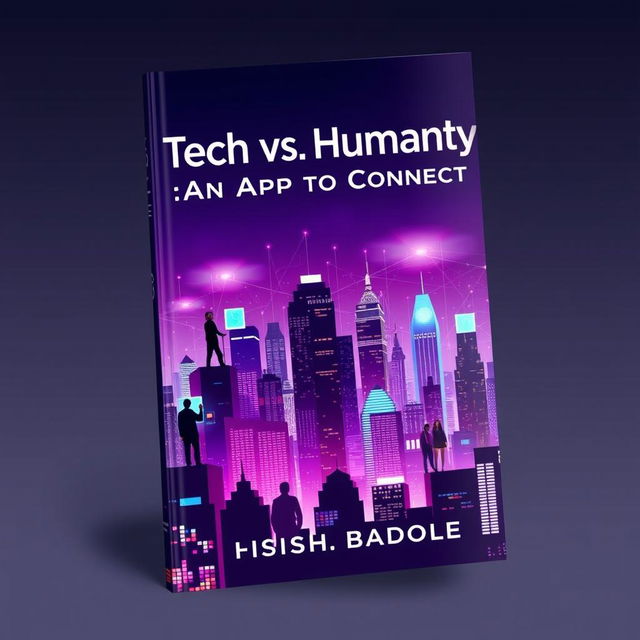 A dynamic book cover design showcasing a cityscape constructed from blocky digital pixels, exuding a futuristic vibe