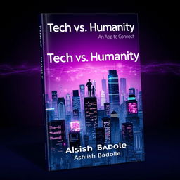 A dynamic book cover design showcasing a cityscape constructed from blocky digital pixels, exuding a futuristic vibe