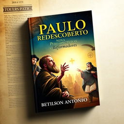 A book cover design for 'Paulo Redescoberto: Nova Perspectiva vs Reformadores' by Betilson António