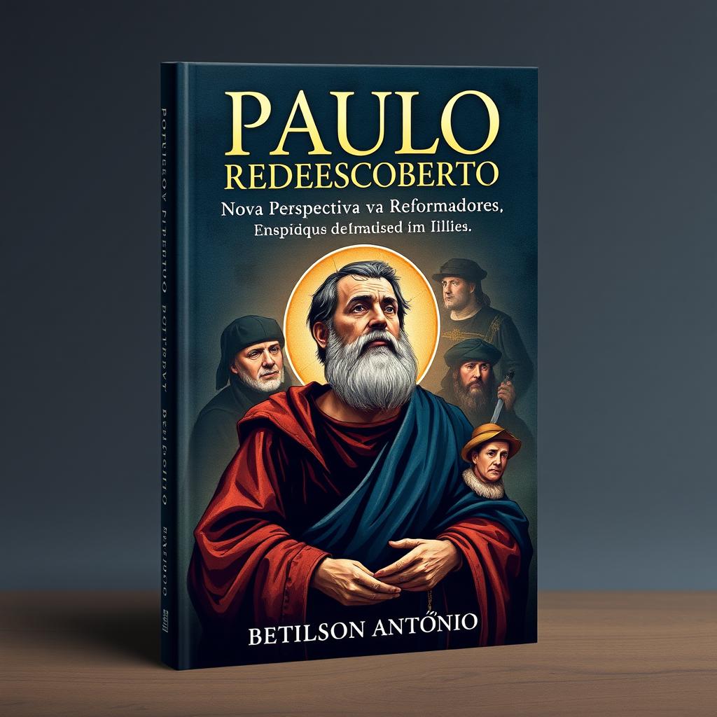 A book cover design for 'Paulo Redescoberto: Nova Perspectiva vs Reformadores' by Betilson António