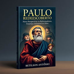 A book cover design for 'Paulo Redescoberto: Nova Perspectiva vs Reformadores' by Betilson António