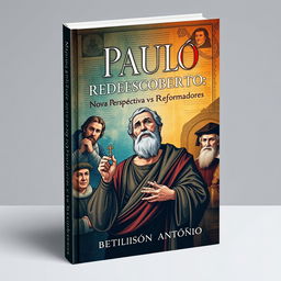 A book cover design for 'Paulo Redescoberto: Nova Perspectiva vs Reformadores' by Betilson António