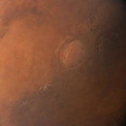 Imagine Mars as a gas giant: maintaining its signature red-orange hue, but now as swirling, stormy cloud bands, interspersed with colossal, high-speed wind systems