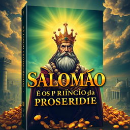 A dynamic and engaging ebook cover design for the title 'Salomão e os Princípios da Prosperidade'