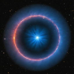 Visualize a neutron star: dense and small yet extraordinarily massive, emitting intense radiation, with a deep blue hue and situated in the realm of twinkling stars