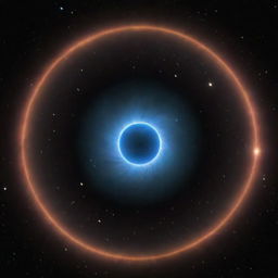 A neutron star radiating intense light amidst the vast darkness of space, encircled by a vibrant halo of cosmic radiation.