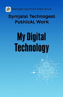 A cover page design for 'My Digital Technology Practical Work'