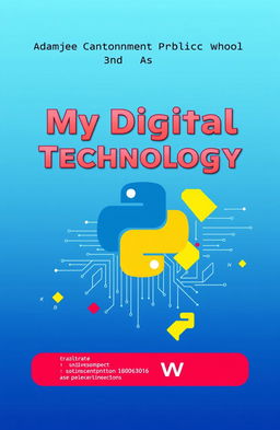 A cover page design for 'My Digital Technology Practical Work'