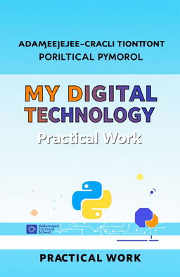 A cover page design for 'My Digital Technology Practical Work'