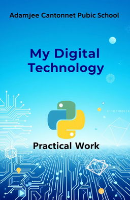 A visually striking cover page for 'My Digital Technology Practical Work'