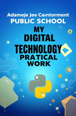 A visually striking cover page for 'My Digital Technology Practical Work'