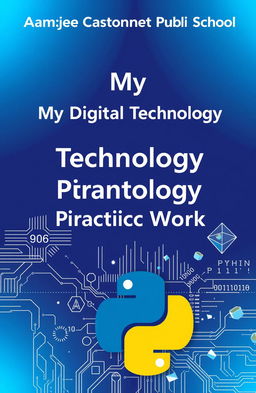 A visually striking cover page for 'My Digital Technology Practical Work'