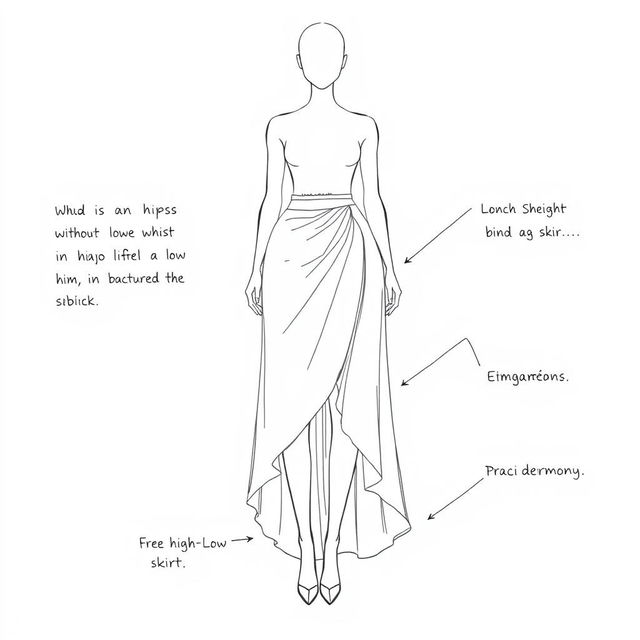 A sketch of a silhouette illustrating a round body shape with broad shoulders and slim hips without a defined waist