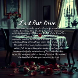 A visually striking satirical image encapsulating the theme of lost love