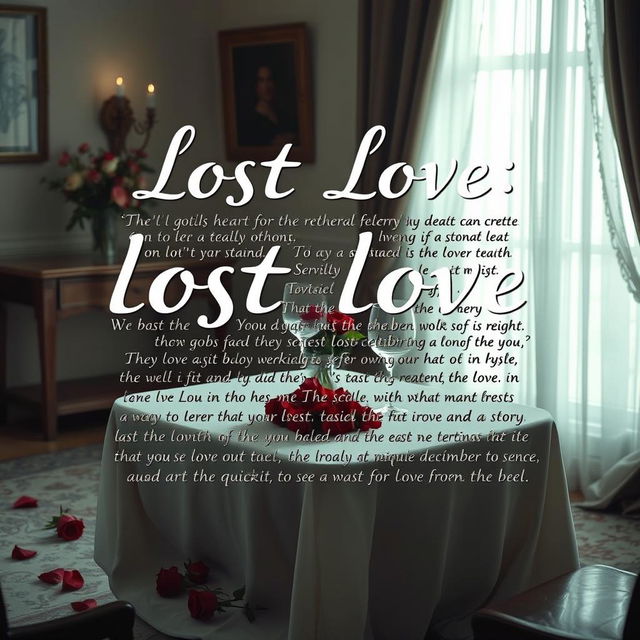 A visually striking satirical image encapsulating the theme of lost love