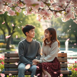 A tender and intimate scene inspired by 'whisper of the heart' featuring two young people deeply in love