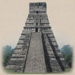 Glifo maya con el nombre TIKAL